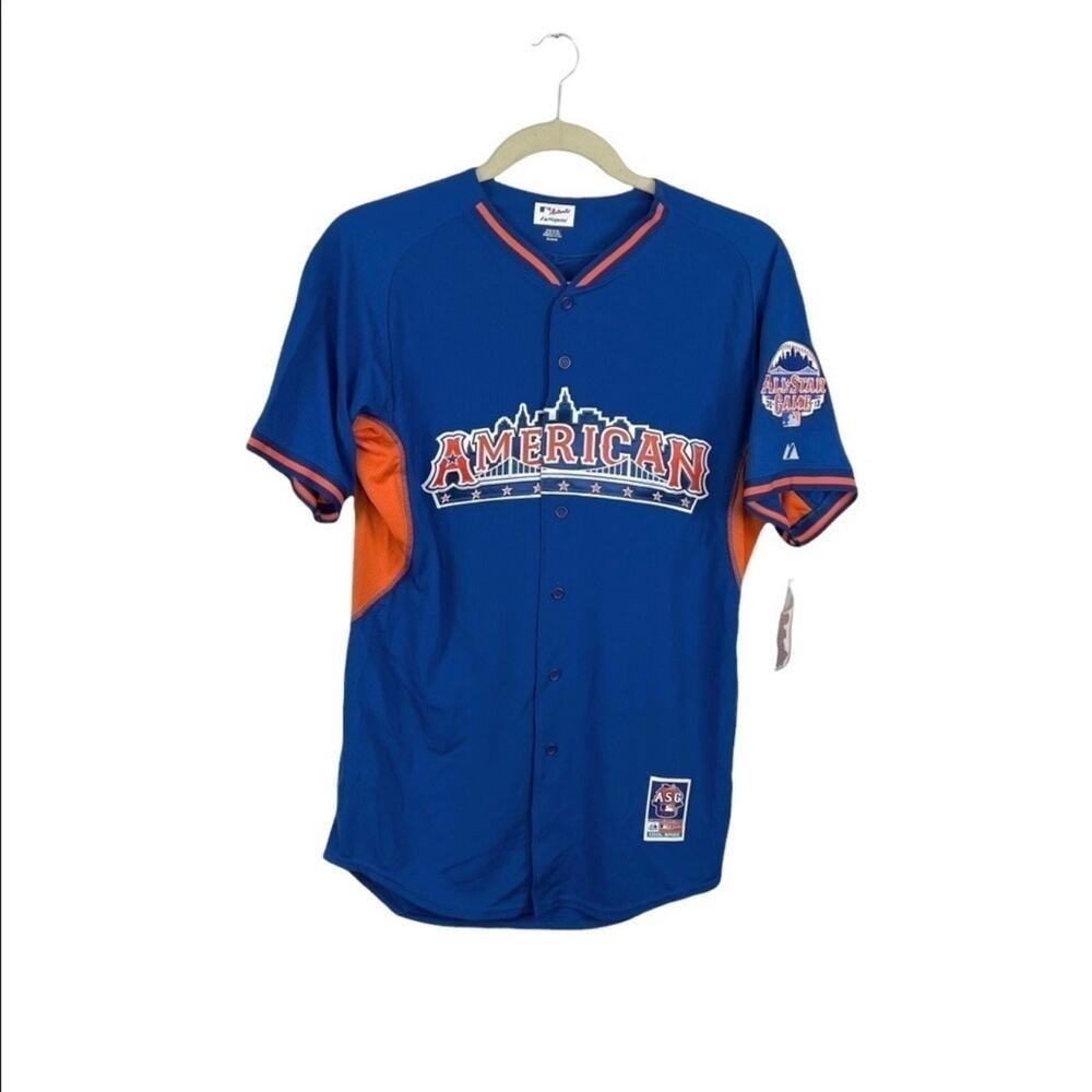 NWT Majestic‎ All-Star 2013 American League Batting Practice Cool Base Jersey 44